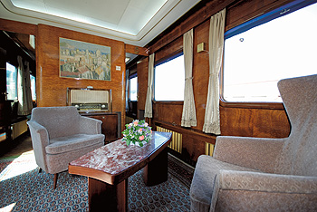 Interior of the “Blue Train”